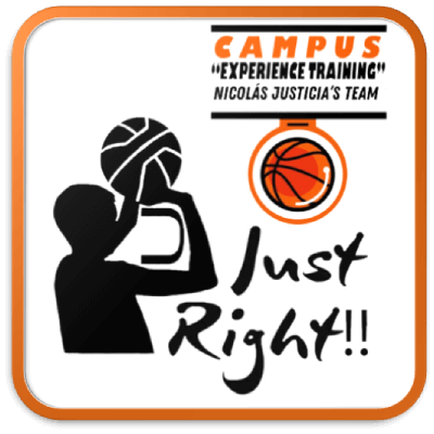 Logo campus de baloncesto Just Right!!